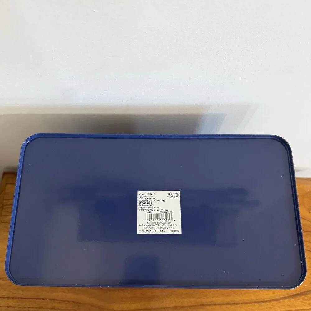 Metal Bread Box by Ashland Blue Kitchen Storage Decor - Picture 8 of 9